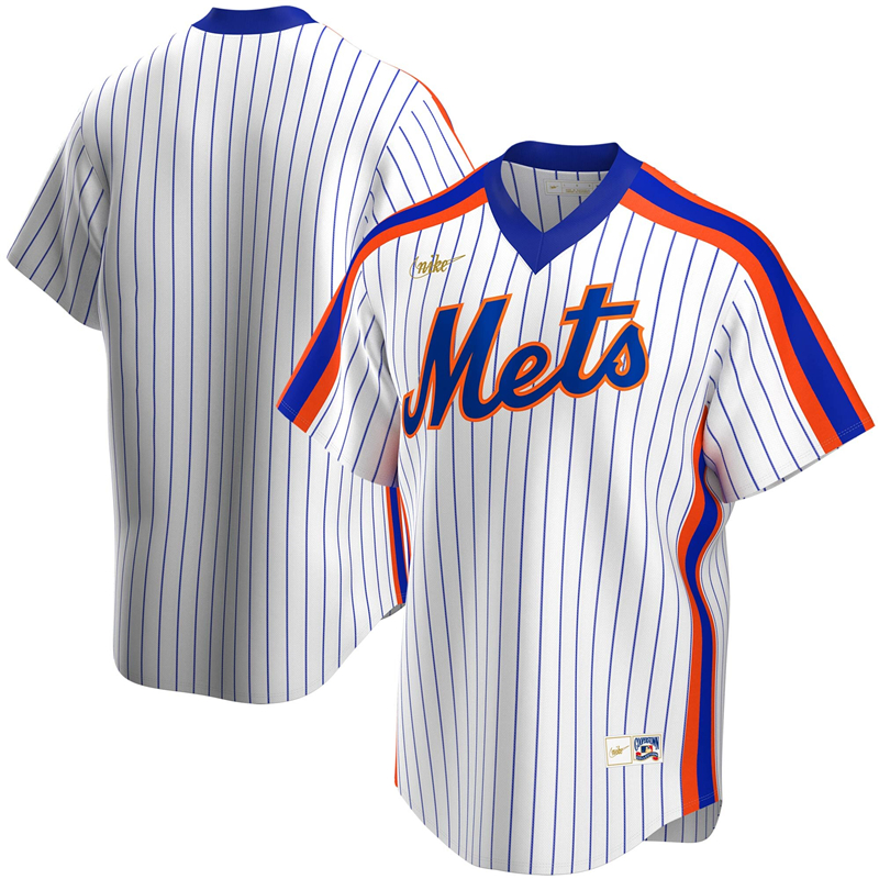 2020 MLB Men New York Mets Nike White Home Cooperstown Collection Team Jersey 1->new york mets->MLB Jersey